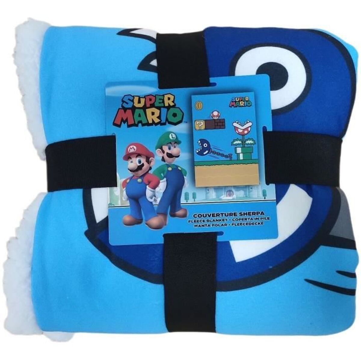 Deken Mario Bros 31 x 8 x 31 cm Multicolour Schotse ruit