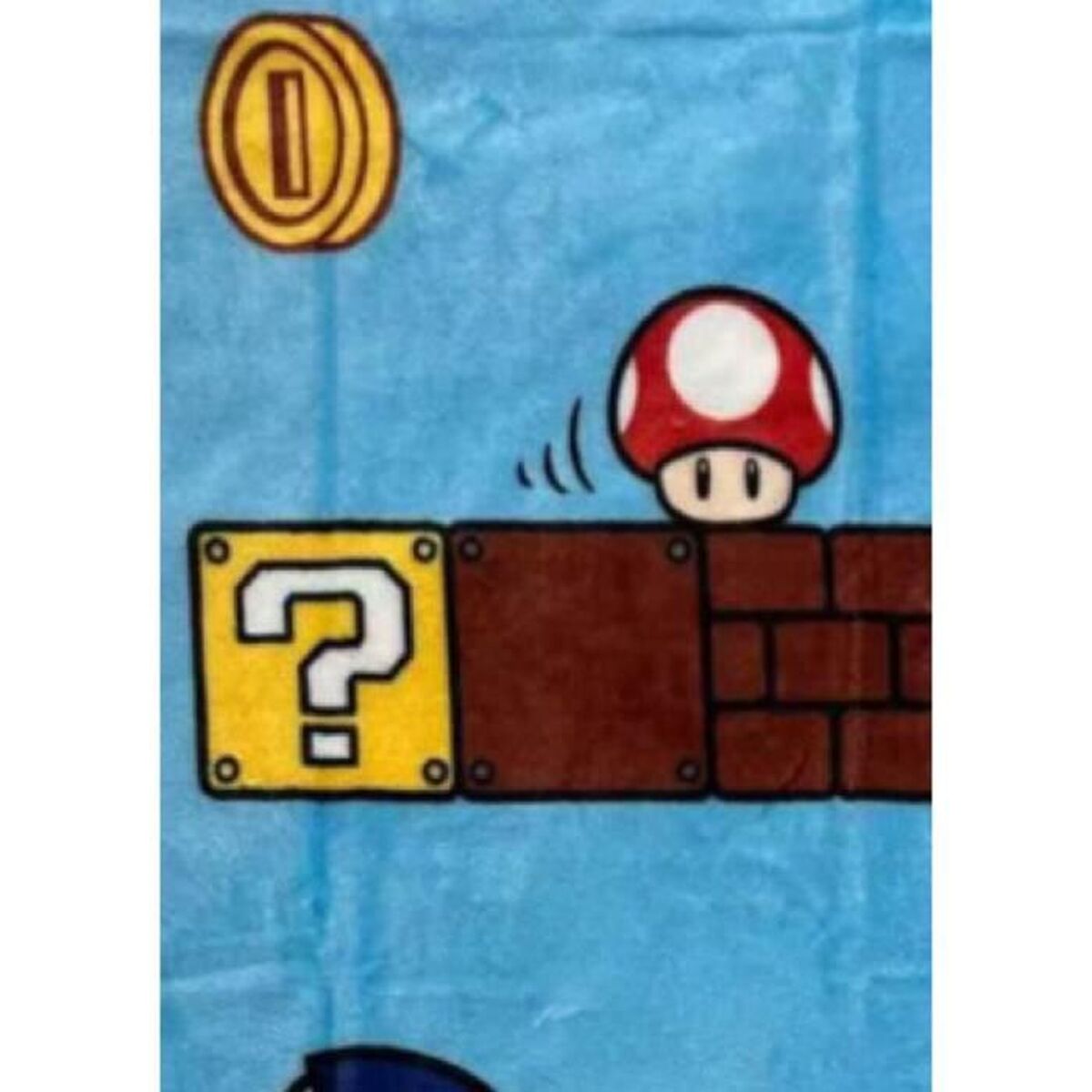 Deken Mario Bros 24 x 14 x 26 cm Zwart dieren