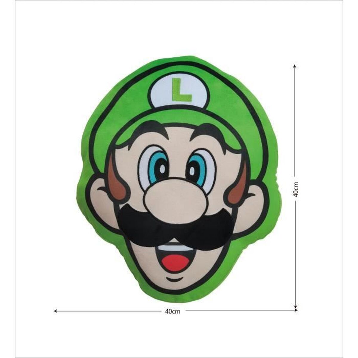 Kussen Mario Bros Groen Polyester Kinderen