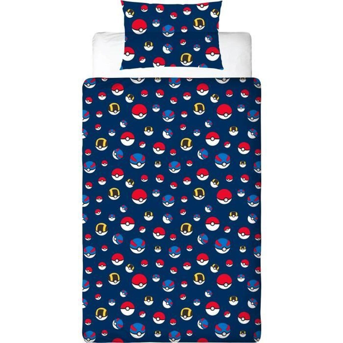 Dekbedovertrek set Pokémon 25 x 5 x 29 cm Multicolour Bed van 140 2 Onderdelen