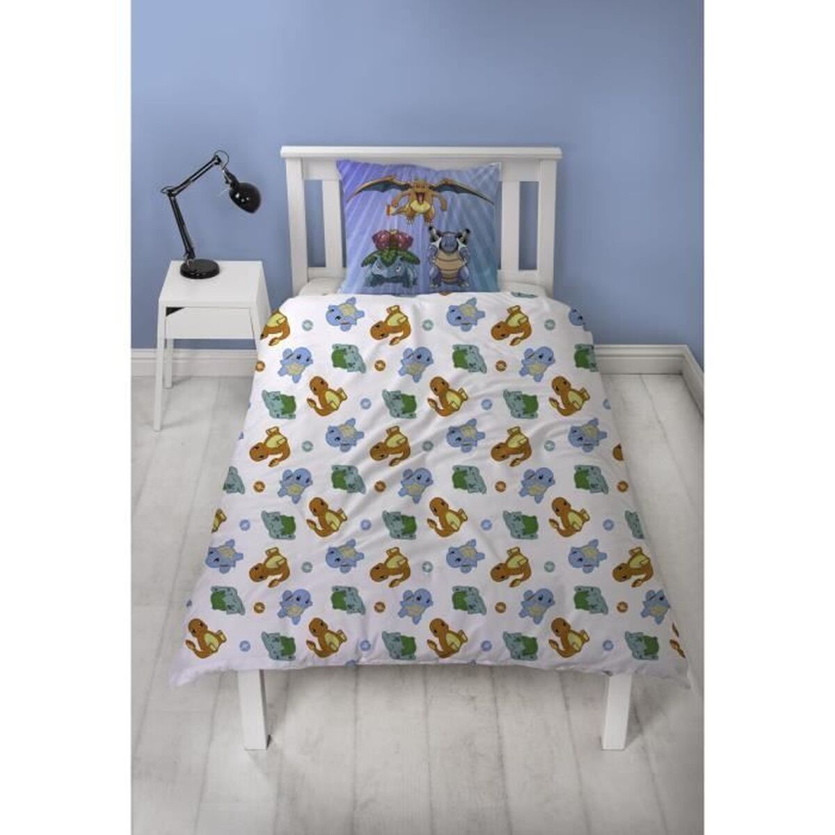 Dekbedovertrek set Pokémon 25 x 4 x 30 cm Blauw Bed van 140 2 Onderdelen