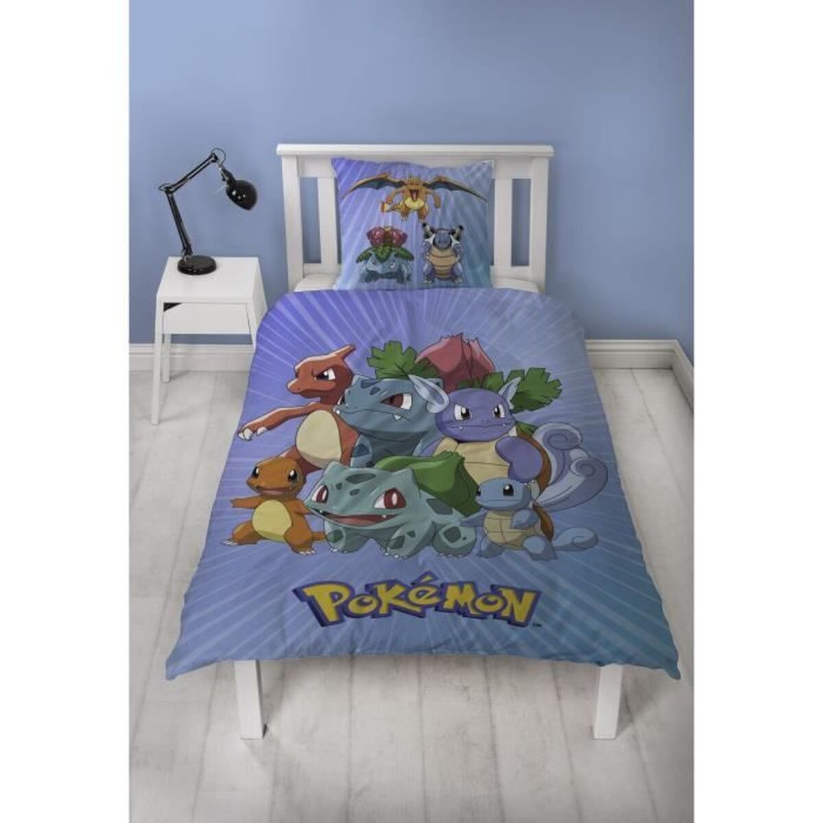 Dekbedovertrek set Pokémon 25 x 4 x 30 cm Blauw Bed van 140 2 Onderdelen