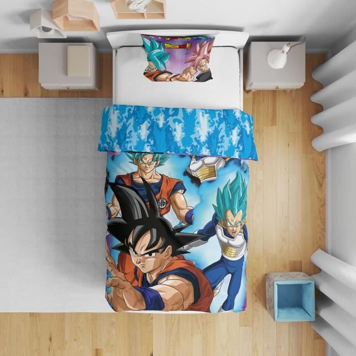 Dekbedovertrek set Dragon Ball 25 x 5 x 29 cm Multicolour Bed van 140 2 Onderdelen