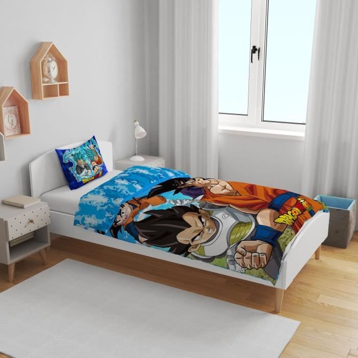 Dekbedovertrek set Dragon Ball 24 x 4 x 30 cm Multicolour Bed van 140 2 Onderdelen