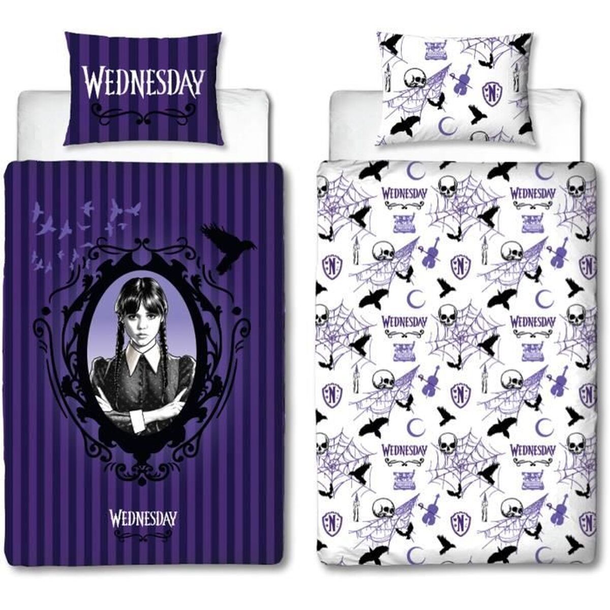 Dekbedovertrek set Wednesday Multicolour Bed van 140 2 Onderdelen