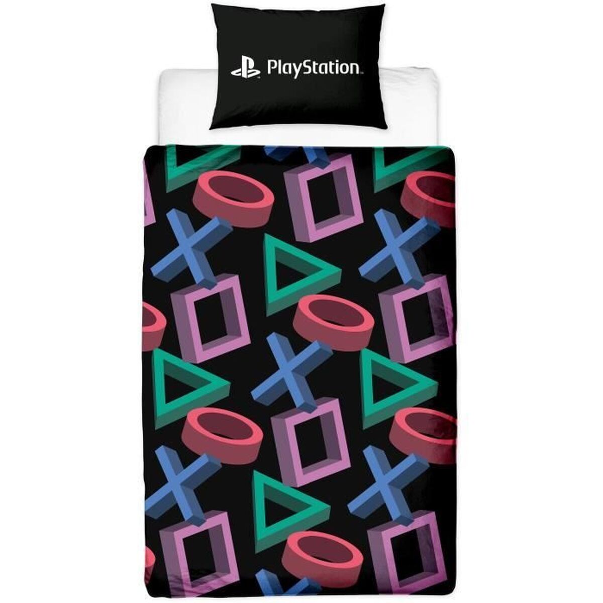 Dekbedovertrek set Playstation Multicolour Bed van 140 2 Onderdelen