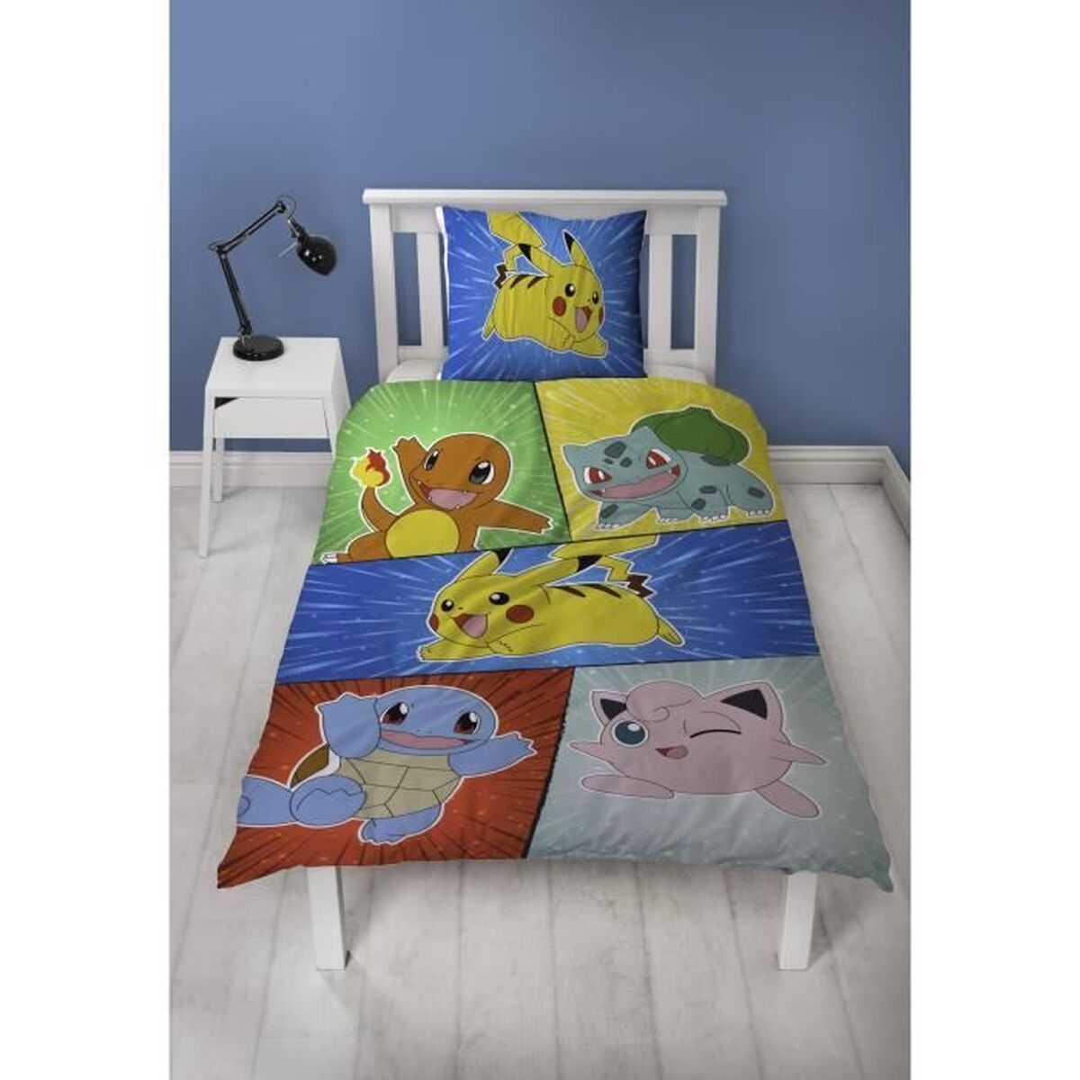 Dekbedovertrek set Pokémon Multicolour Bed van 140 2 Onderdelen