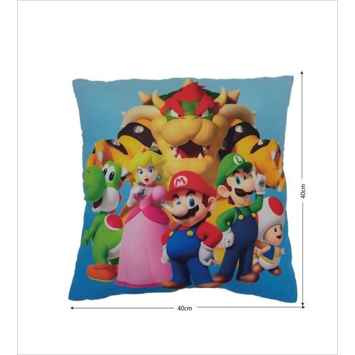 Kussen Mario Bros 41 x 3 x 39 cm Multicolour Polyester Kinderen