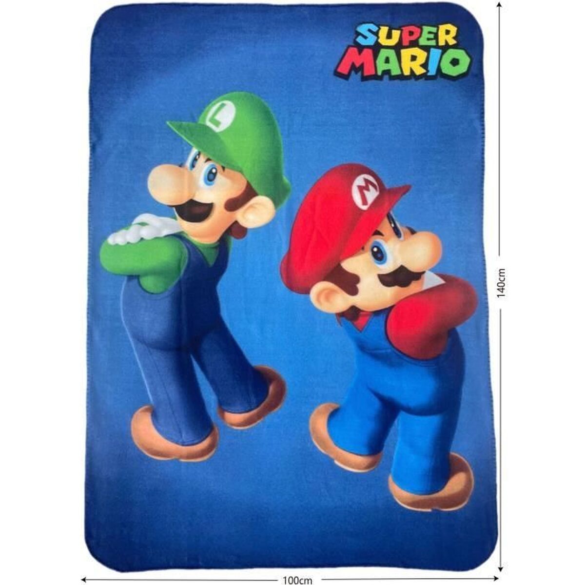 Deken Mario Bros 25 x 7 x 13 cm Multicolour dieren