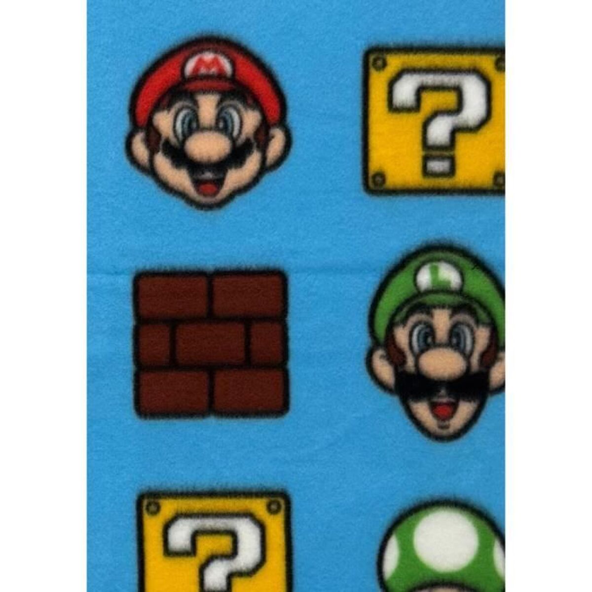 Deken Mario Bros Multicolour Schotse ruit