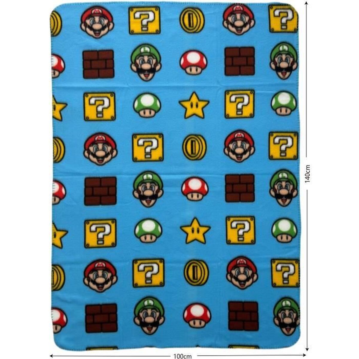 Deken Mario Bros Multicolour Schotse ruit
