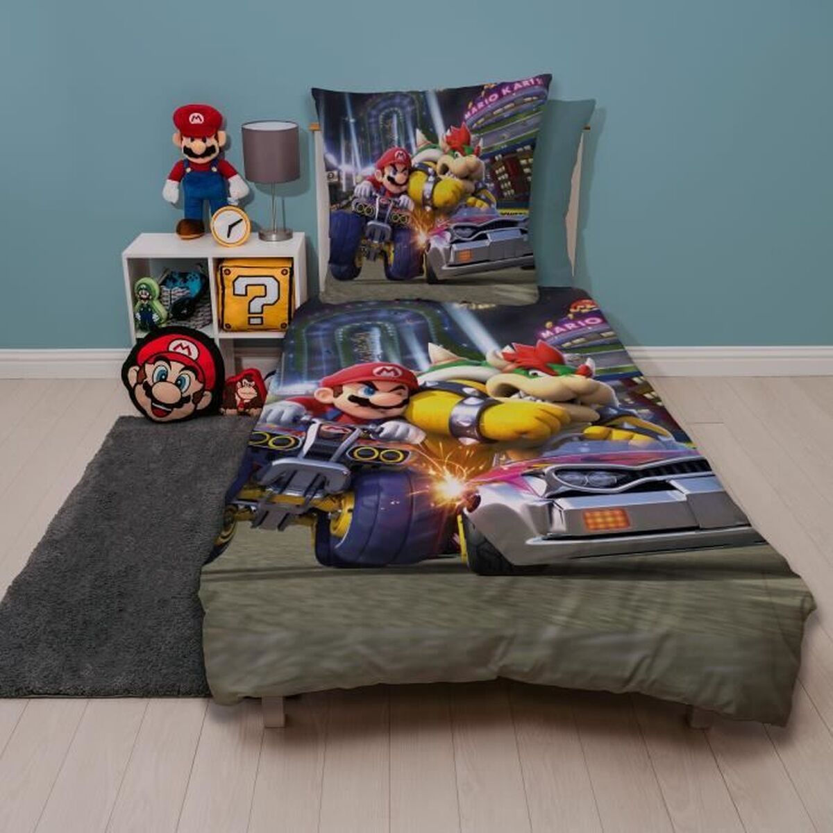 Dekbedovertrek set Mario Bros 25 x 5 x 30 cm Multicolour Bed van 140 2 Onderdelen