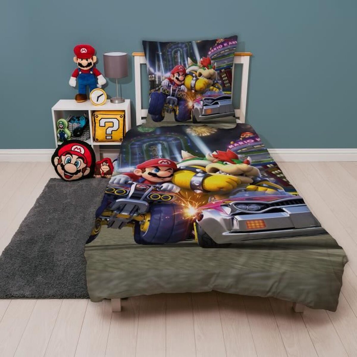 Dekbedovertrek set Mario Bros 25 x 5 x 30 cm Multicolour Bed van 140 2 Onderdelen