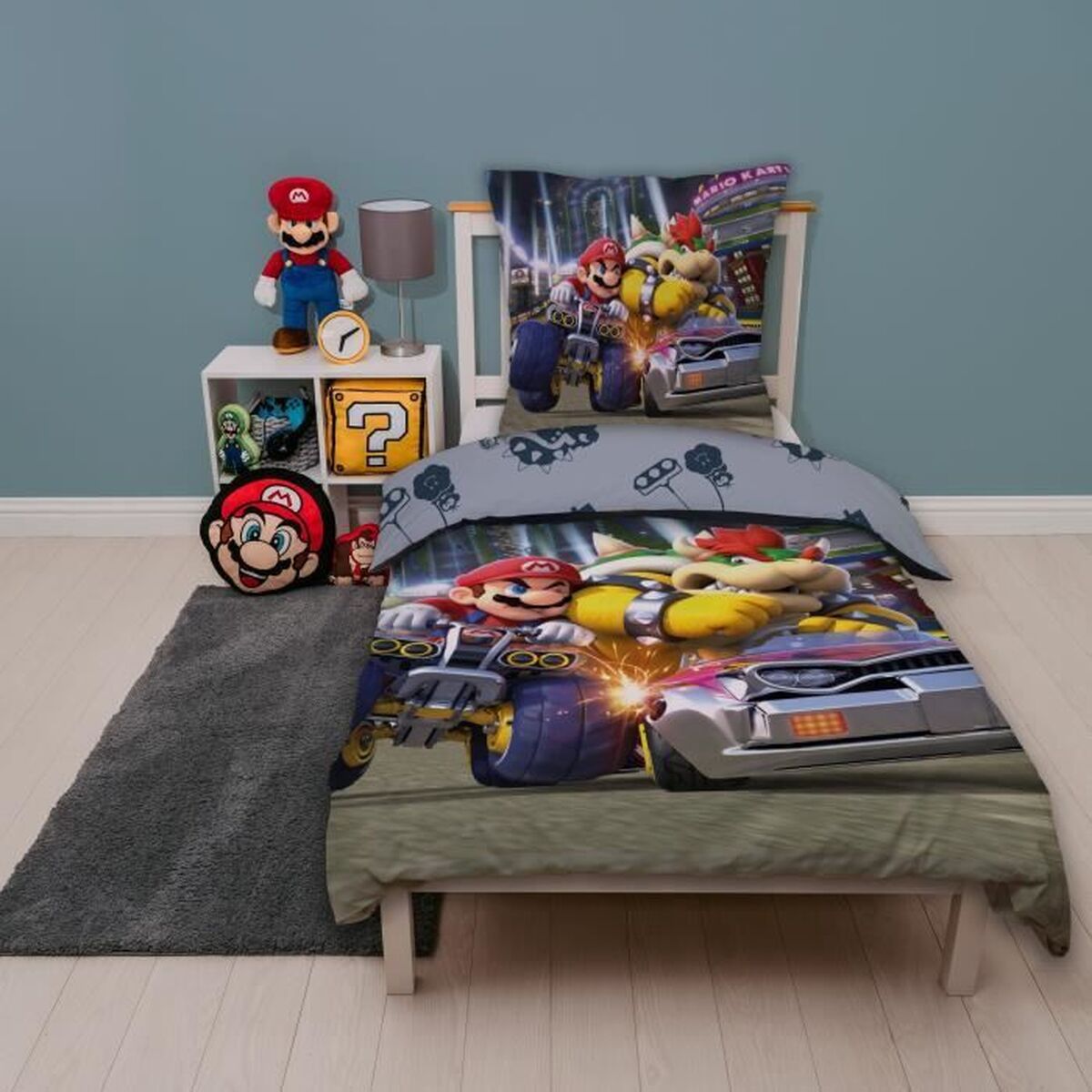 Dekbedovertrek set Mario Bros 25 x 5 x 30 cm Multicolour Bed van 140 2 Onderdelen