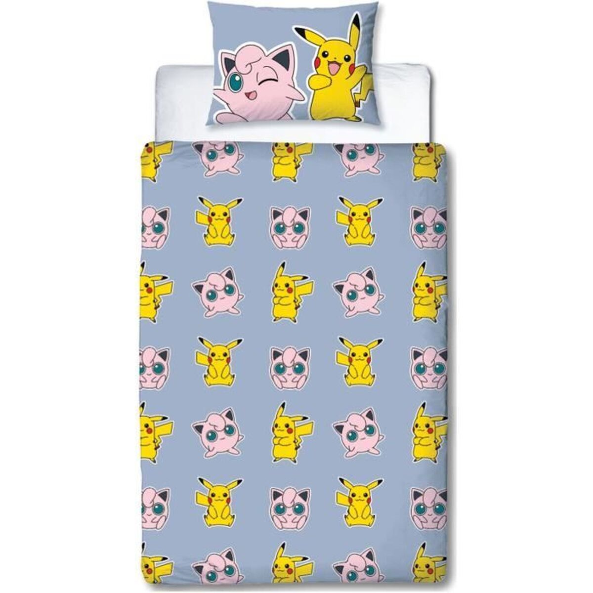 Dekbedovertrek set Pokémon 25 x 4 x 30 cm Multicolour Bed van 140 2 Onderdelen