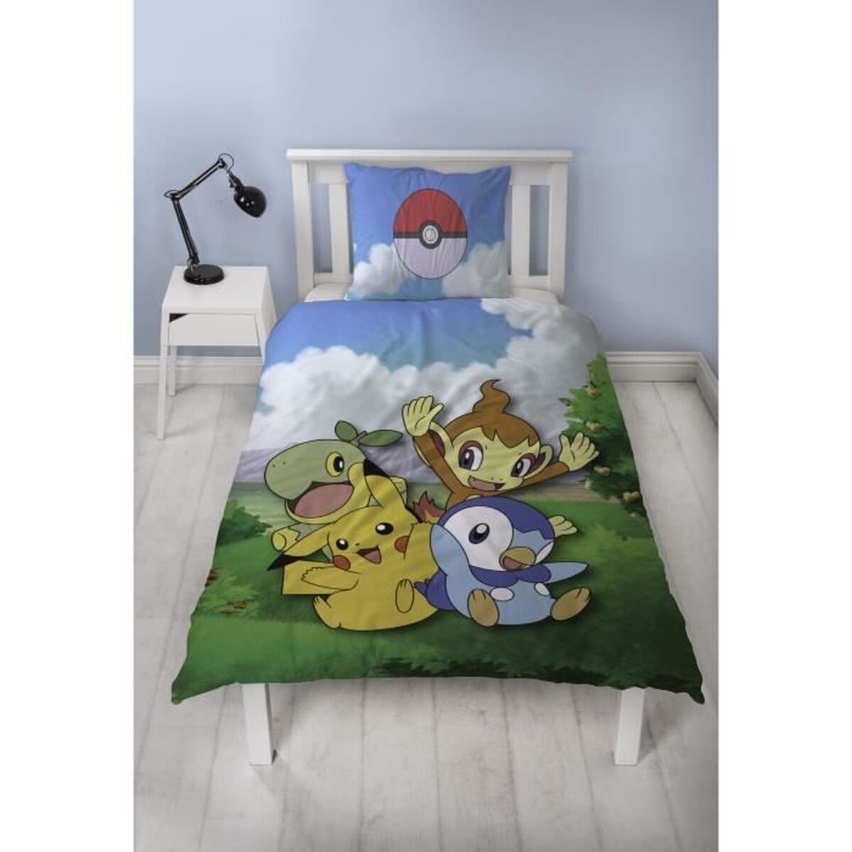 Dekbedovertrek set Pokémon Multicolour Bed van 140 2 Onderdelen