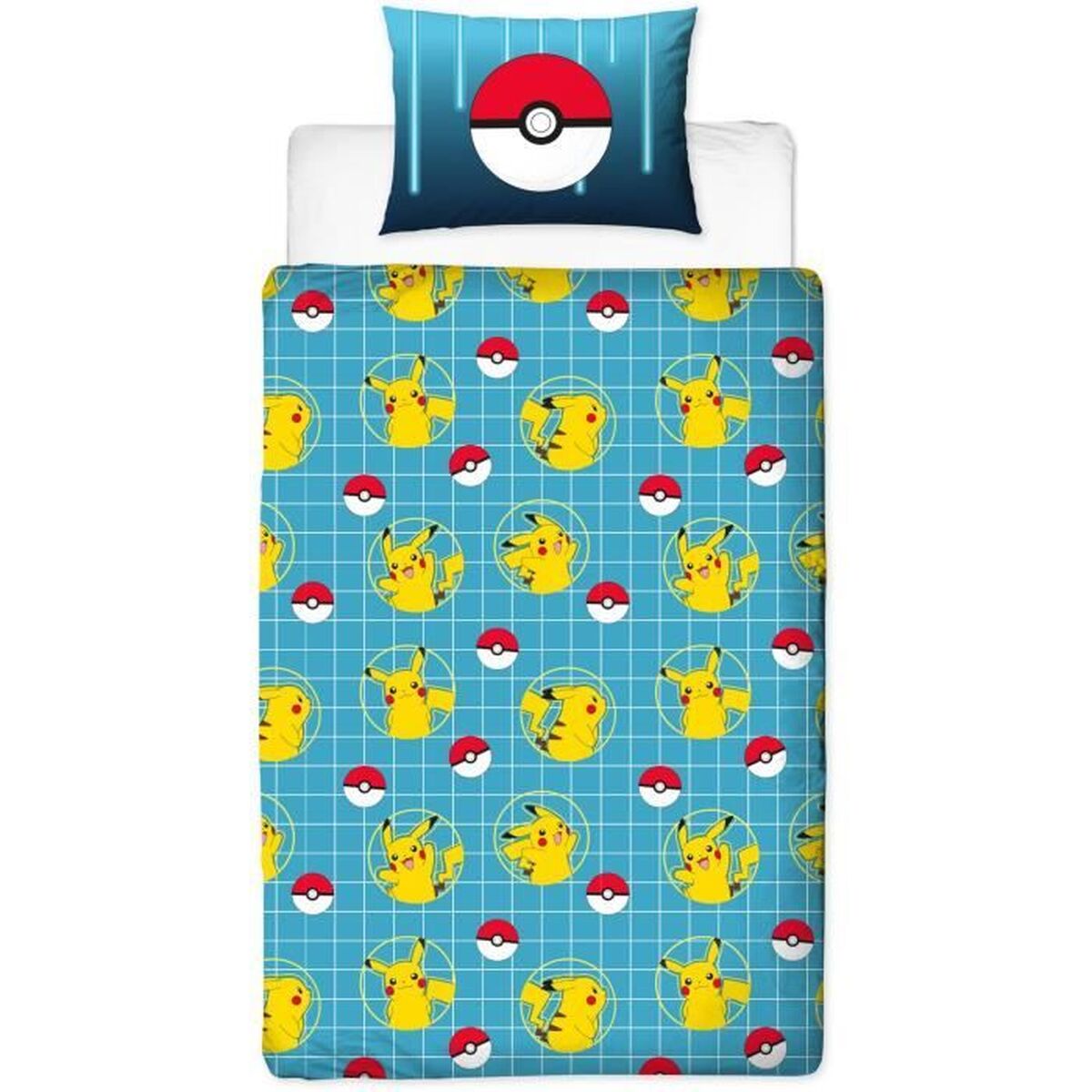 Dekbedovertrek set Pokémon Geel Bed van 140 2 Onderdelen