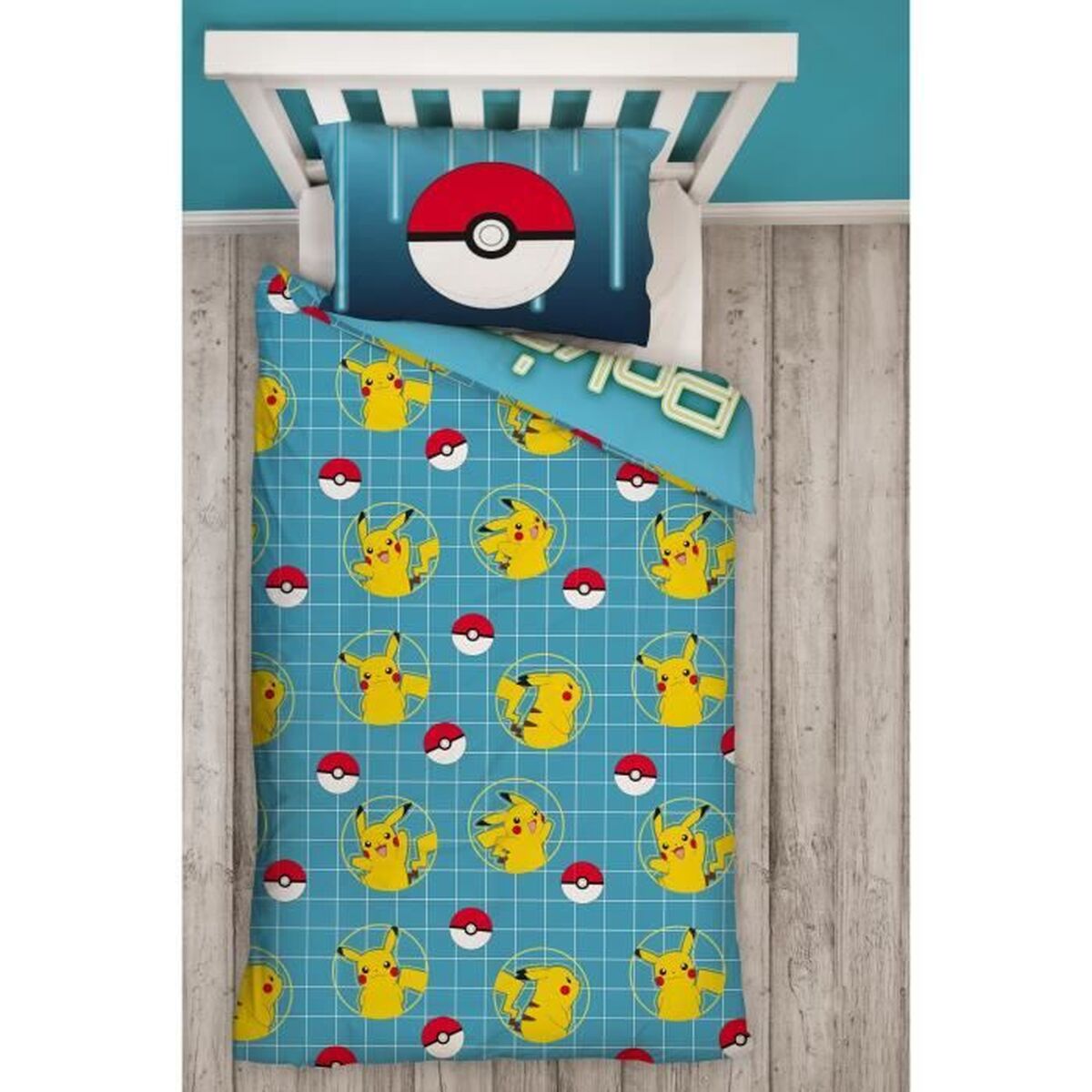 Dekbedovertrek set Pokémon Geel Bed van 140 2 Onderdelen