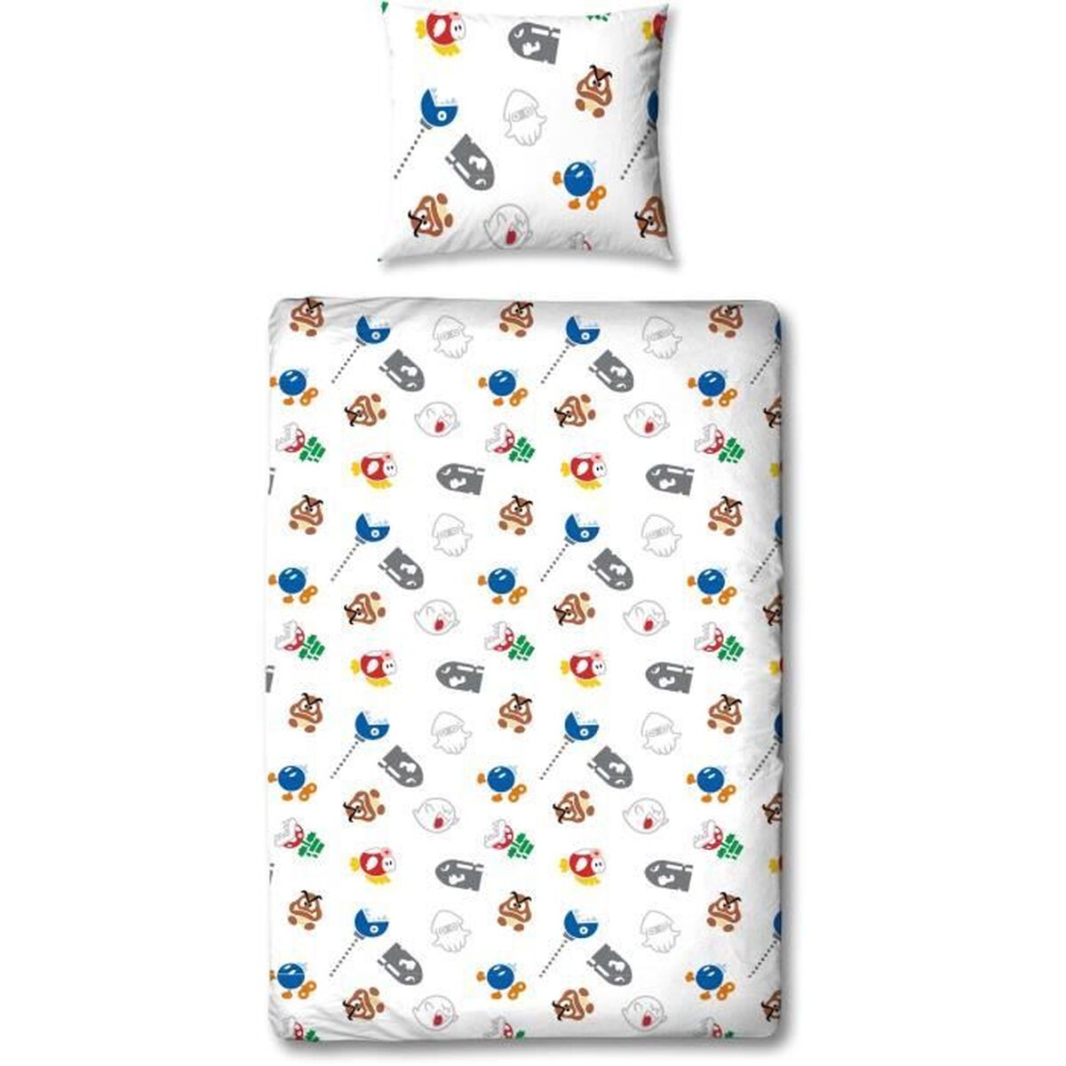Dekbedovertrek set Mario Bros Multicolour Bed van 140 2 Onderdelen