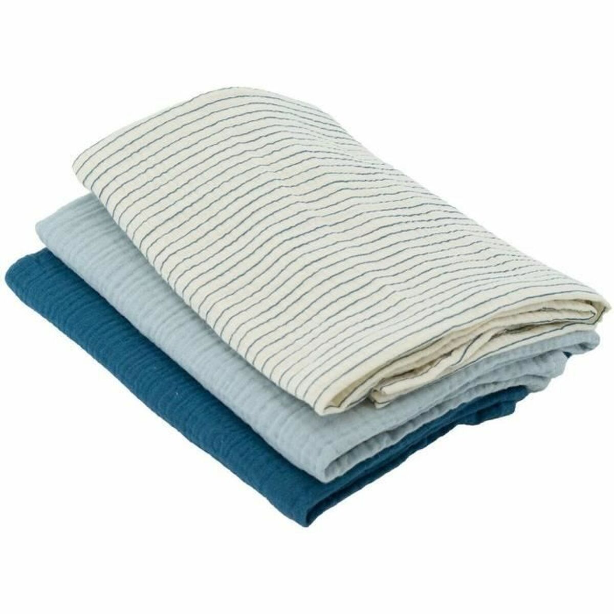Muslin Domiva Μπλε Ανθεκτικό 3 Τεμάχια (3 Μονάδες)