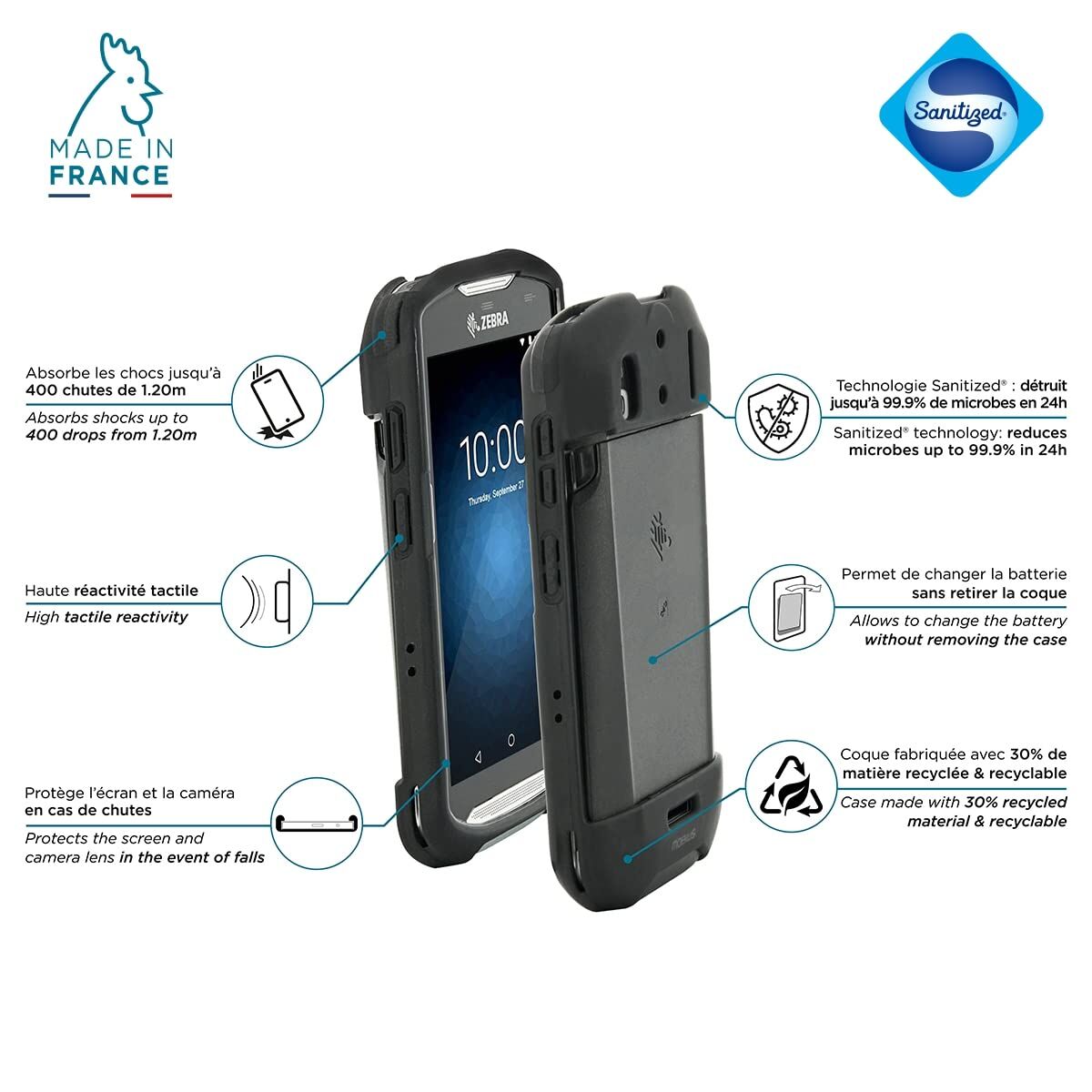 Mobile cover Mobilis 065003 Black