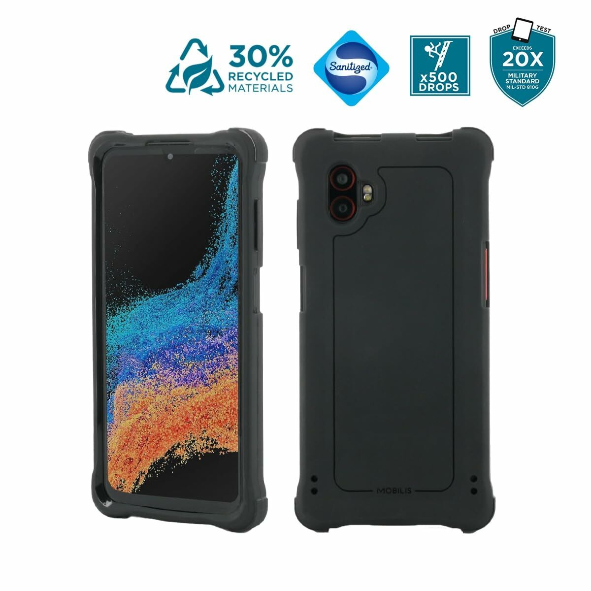 Afbeeldingen van Mobile cover Mobilis 054015 Black