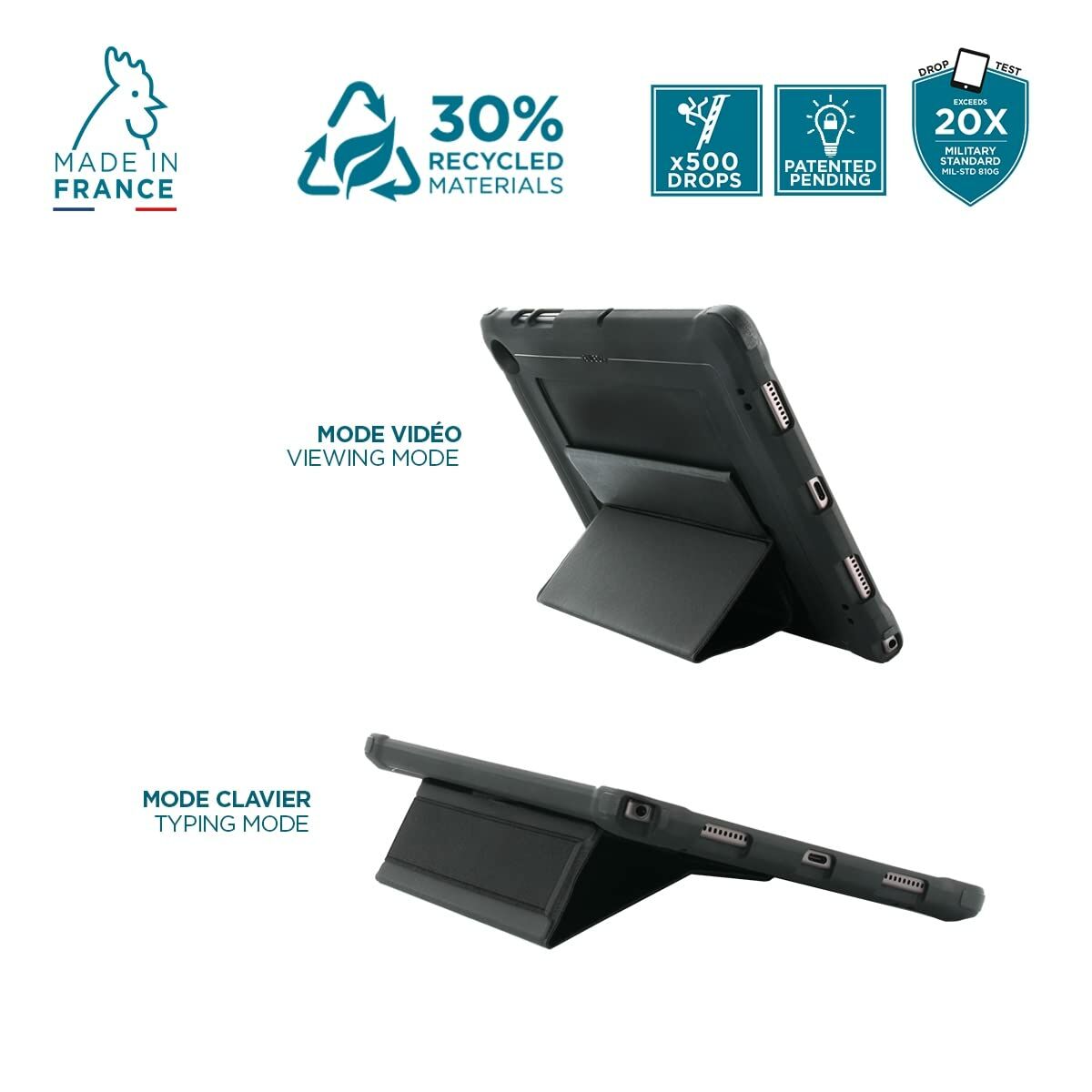 Afbeeldingen van Tablet cover Mobilis 053019 Black iPad