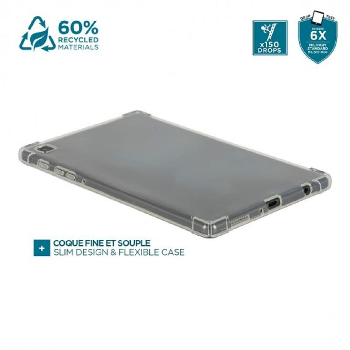 Afbeeldingen van Tablet cover Mobilis R Series IPAD 10th Transparent 10,9"