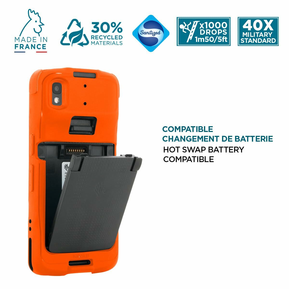 Bild von Mobile cover Mobilis 052064 Orange