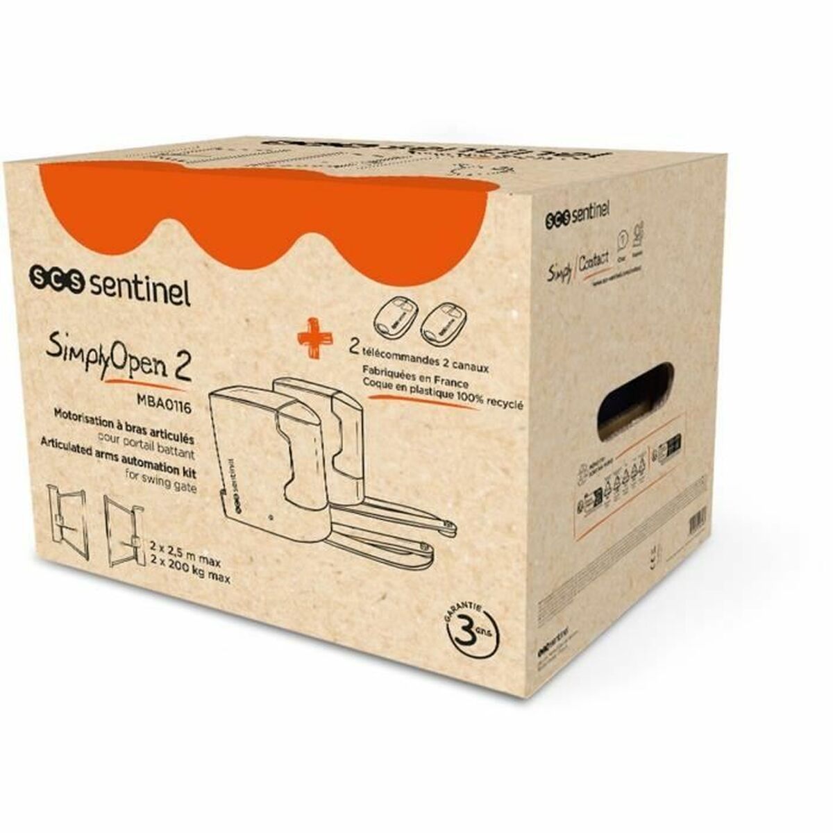Motor voor schuifdeur SCS SENTINEL SimplyOpen 2 24v