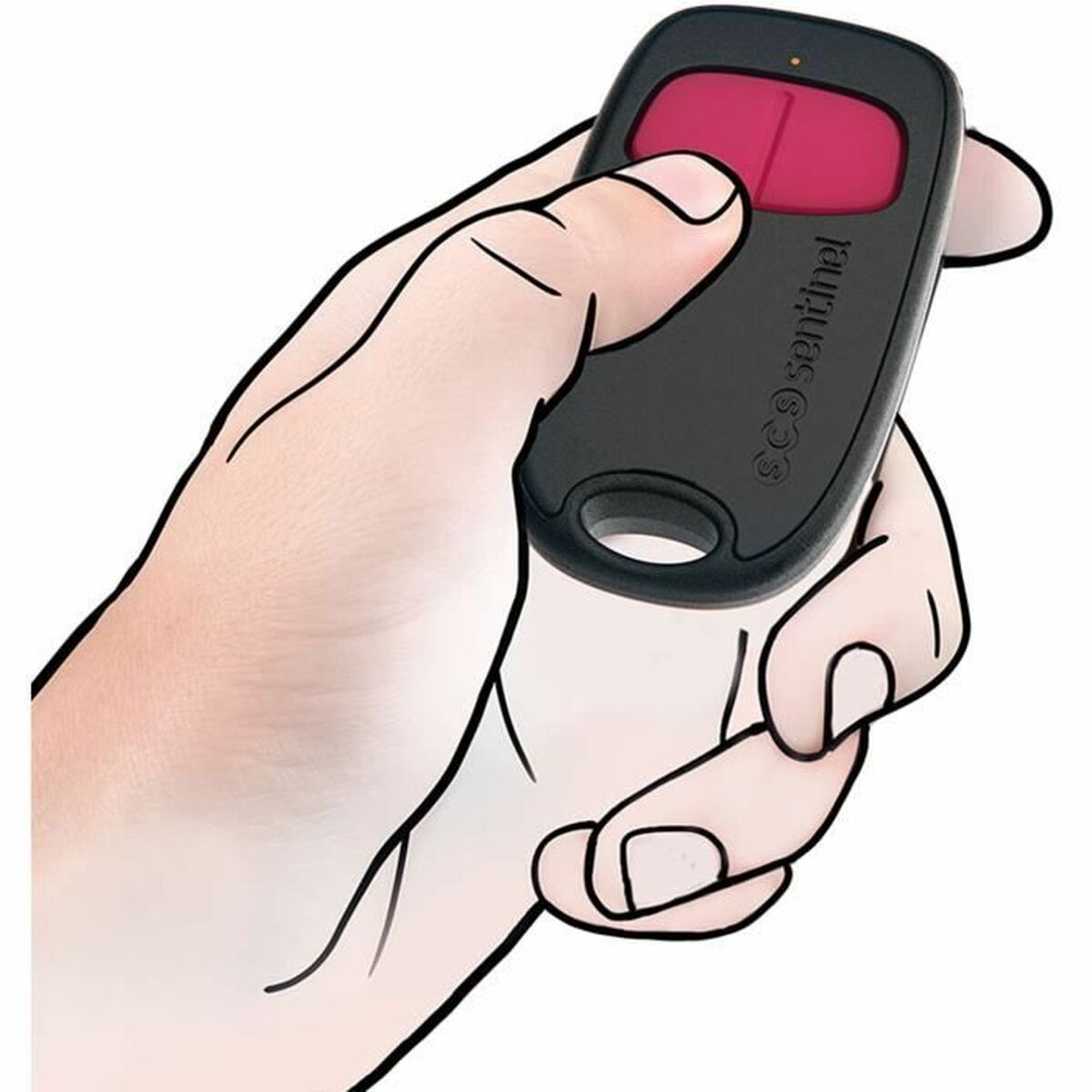 Afbeeldingen van Universal Remote Control SCS SENTINEL SimplyControl Black Fuchsia 40 m