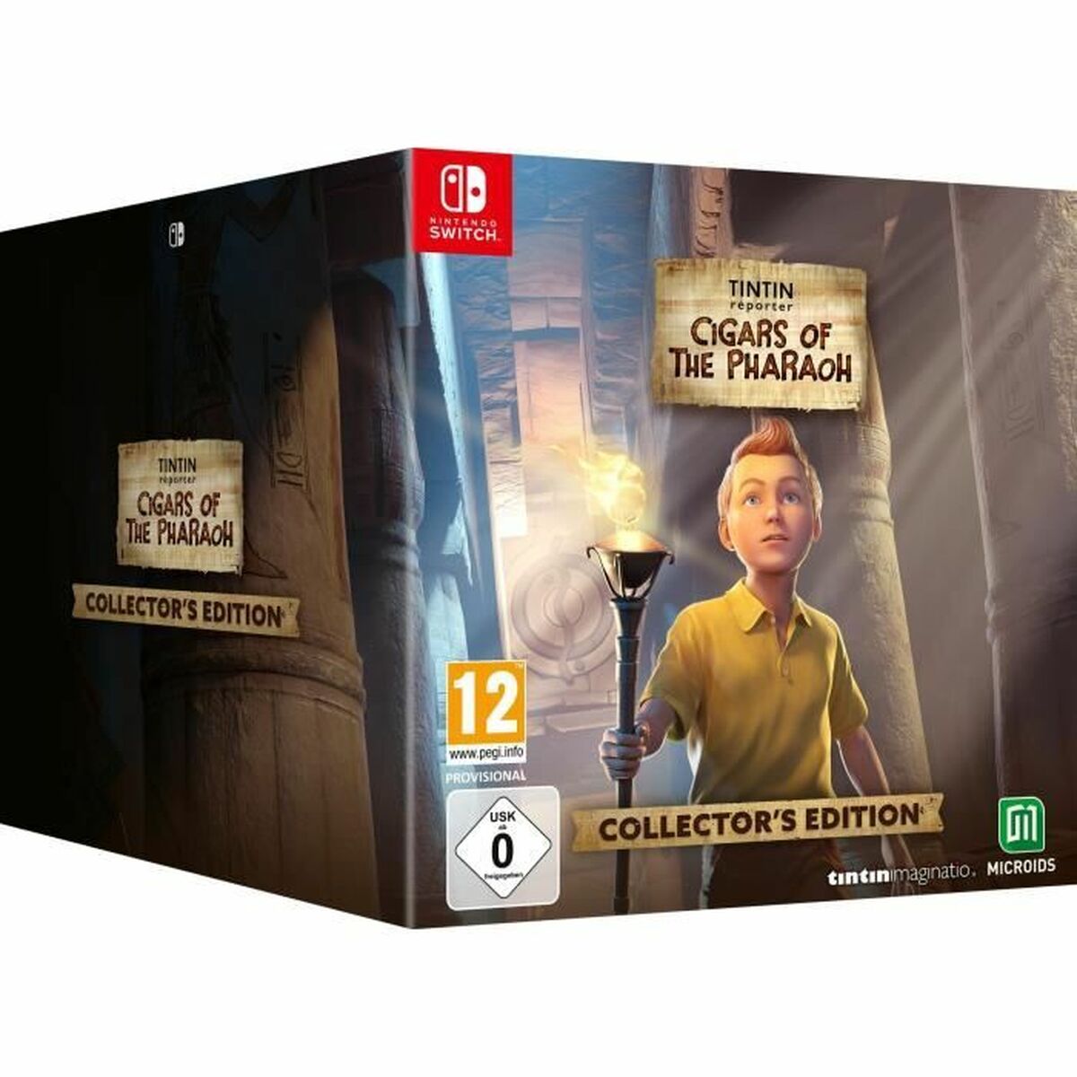 Videospil til Switch Microids Tintin Reporter Les Cigares Du Pharaon Collector