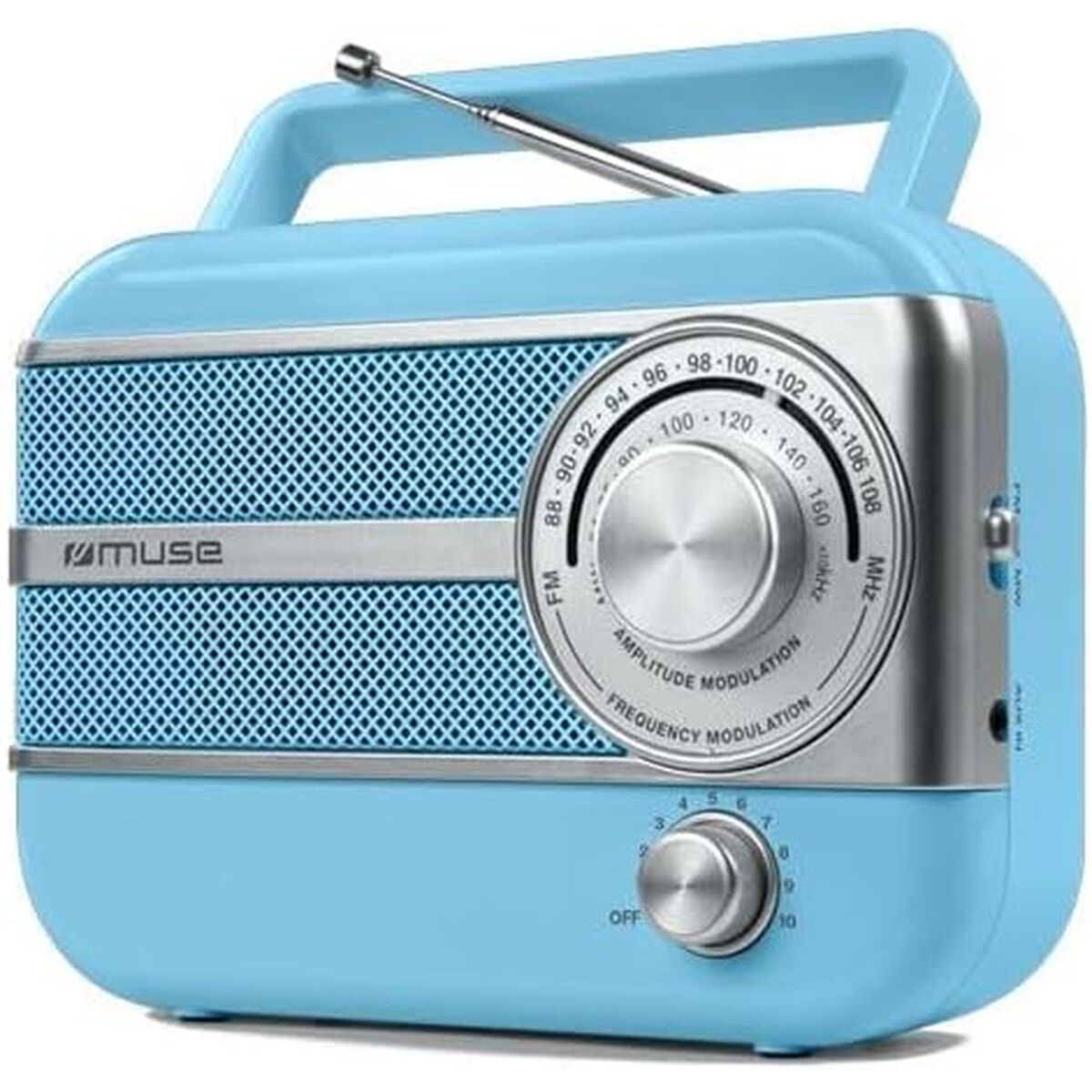 Picture of Radio Muse M056AG Blue AM/FM Retro