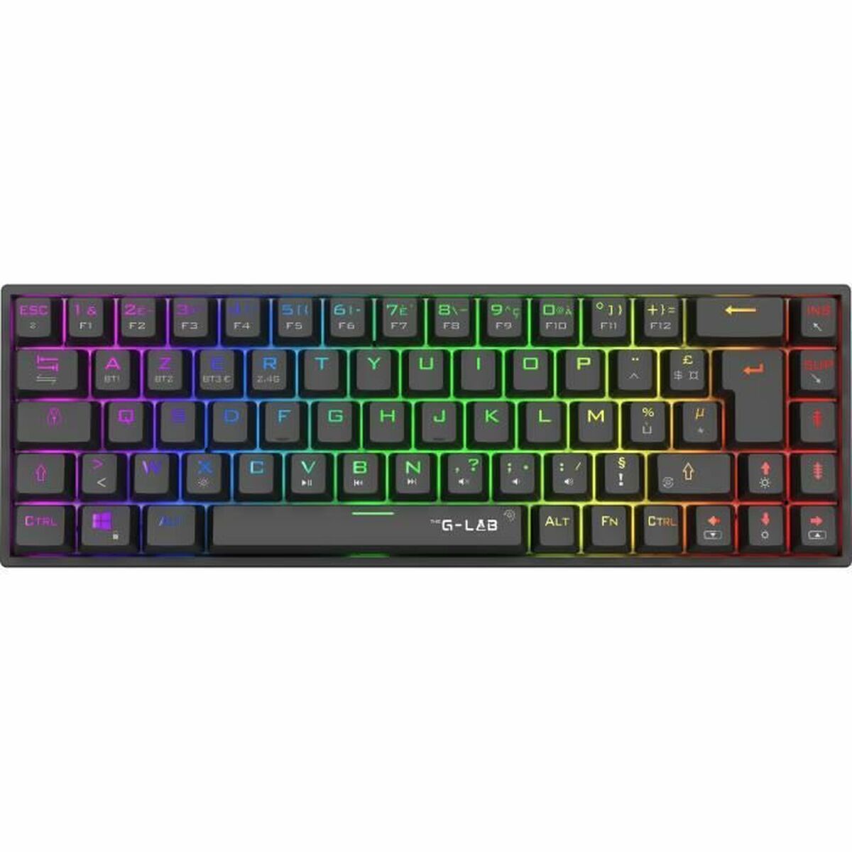 Πληκτρολόγιο Παιχνιδιού The G-Lab KEYZ TITAN Μαύρο AZERTY