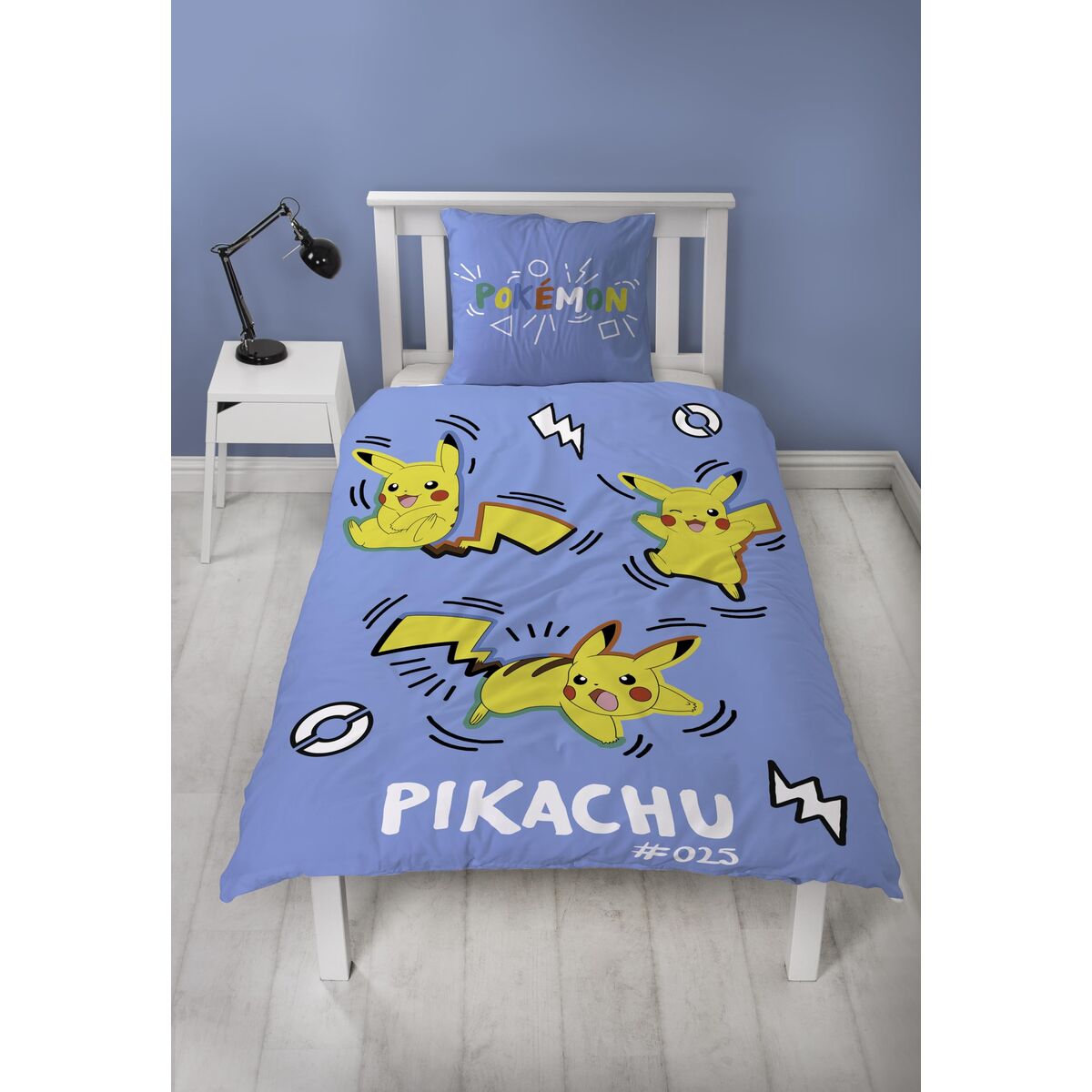 Dekbedovertrek set Pokémon Blauw 2 Onderdelen