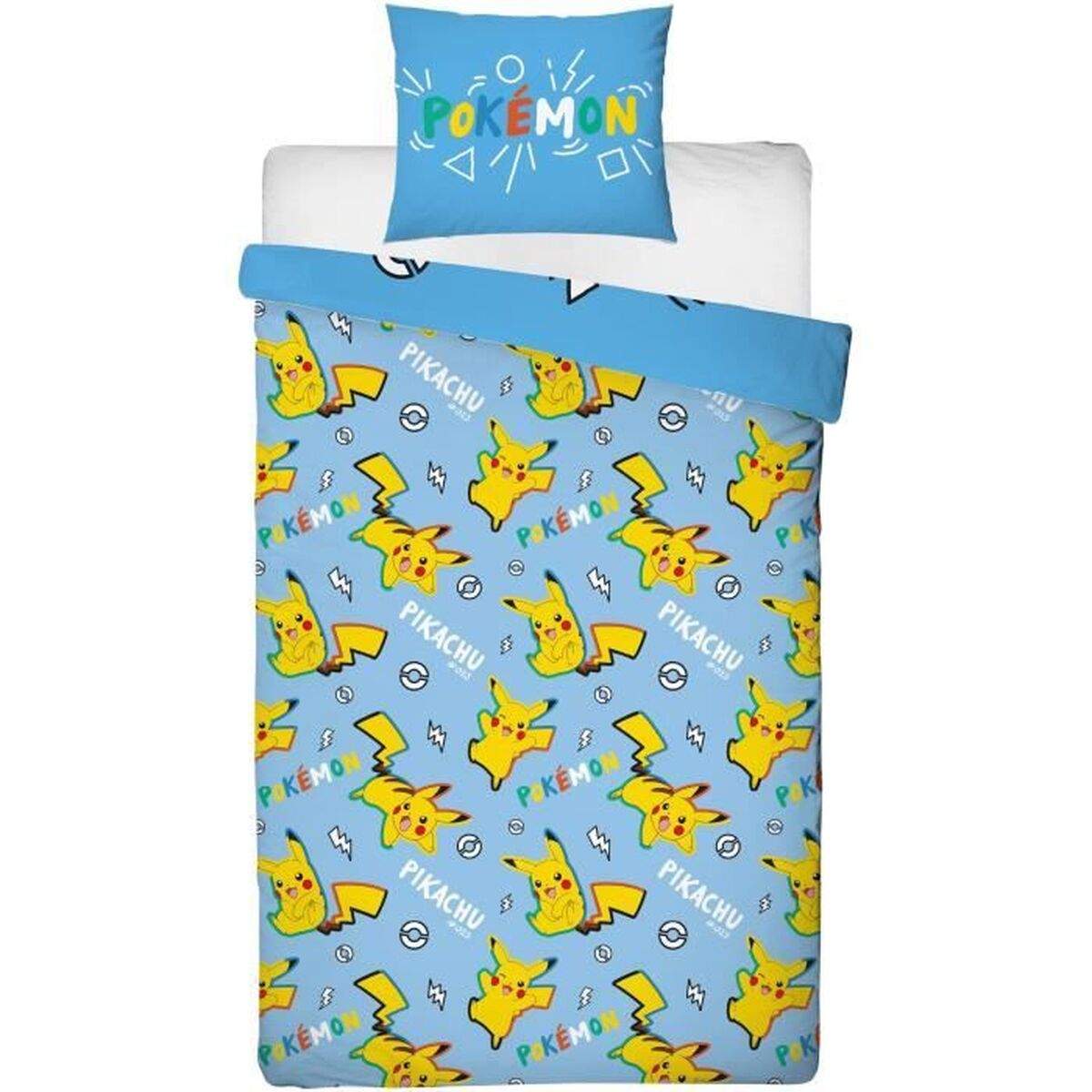 Dekbedovertrek set Pokémon Blauw 2 Onderdelen