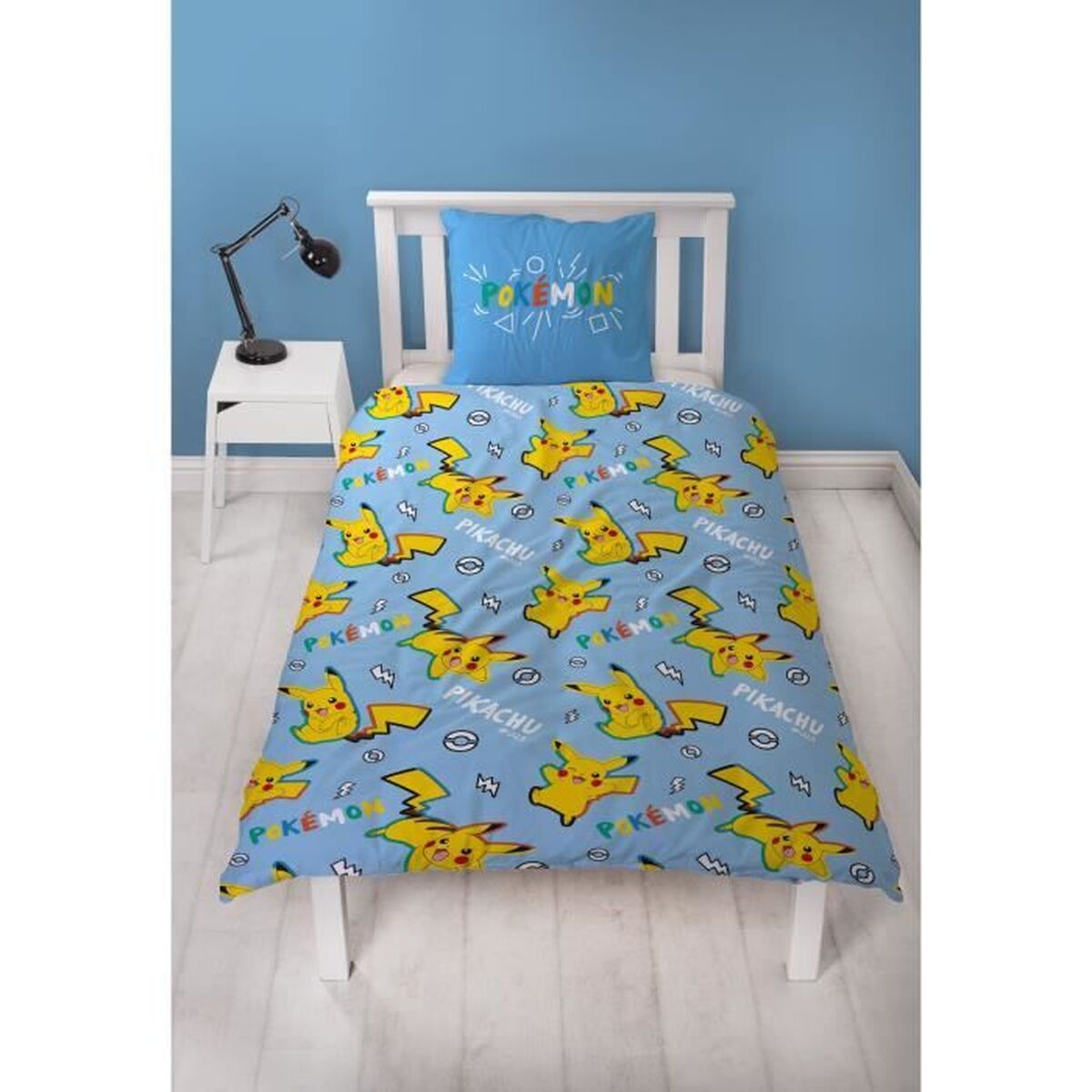 Dekbedovertrek set Pokémon Blauw 2 Onderdelen