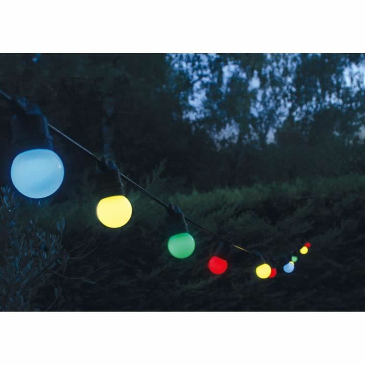 LED-lichtkrans Zwart Multicolour 5 m LED
