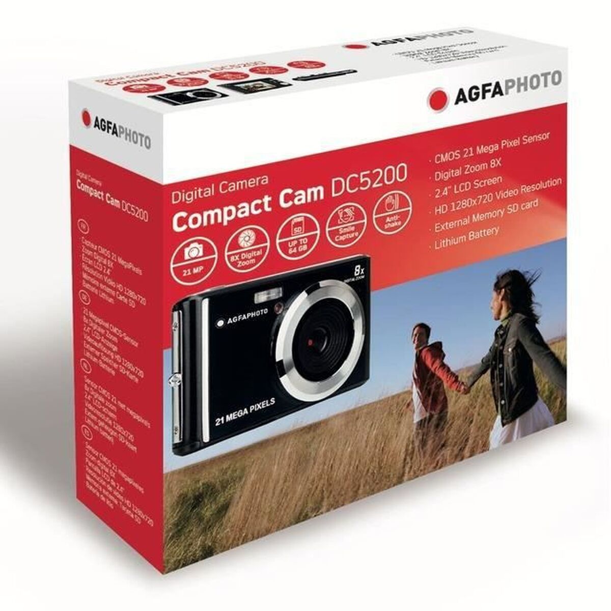 Digital Camera Agfa DC5200-BK Black 21 MP 2.4"