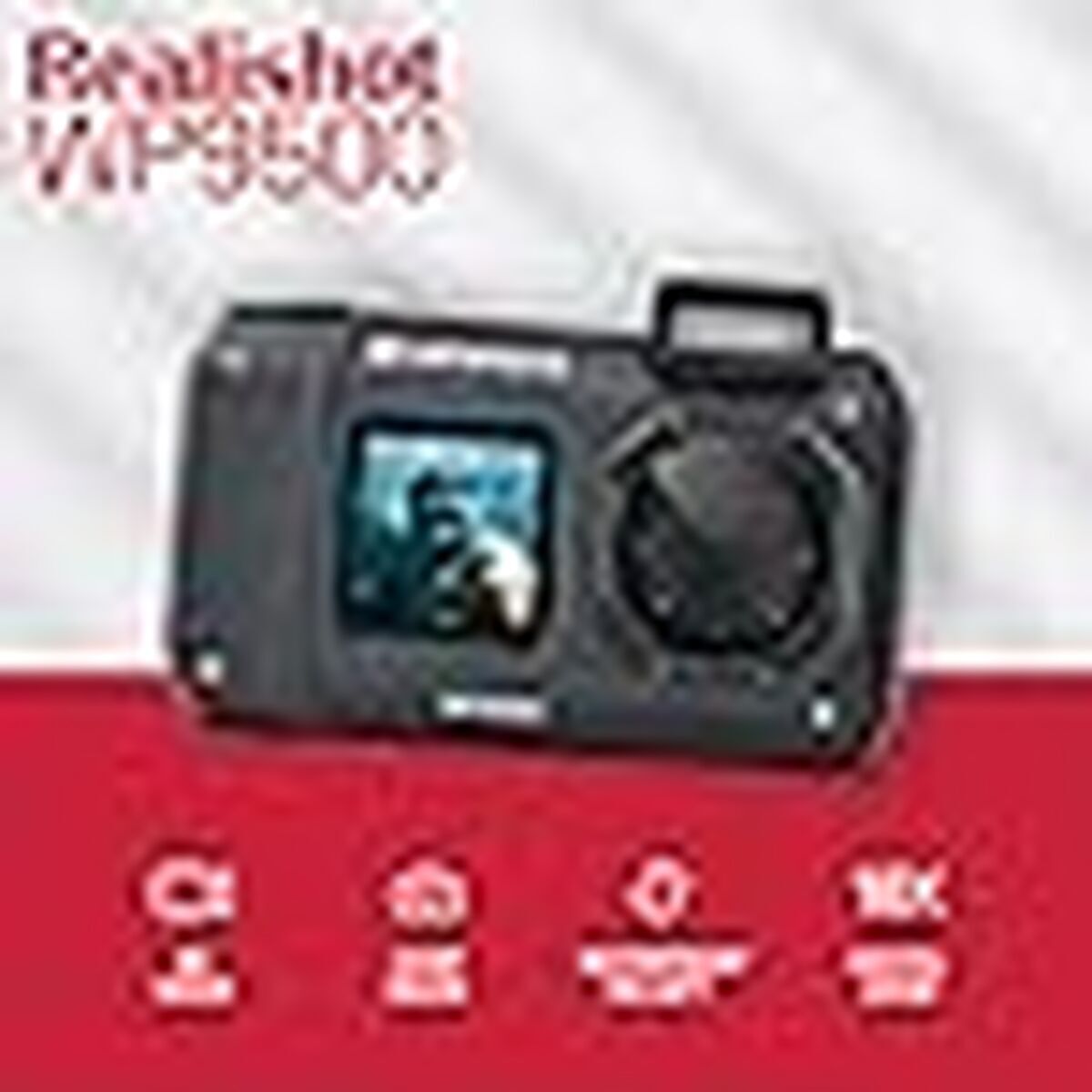 Vaikiškas skaitmeninis fotoaparatas Agfa WP9500BK Juoda noir 24 MP Waterproof