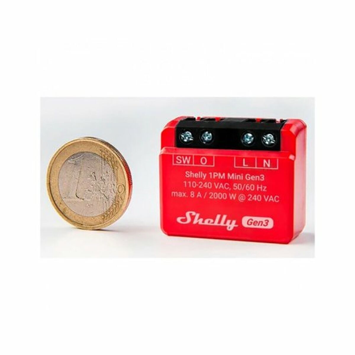 Wi-Fi switch module Shelly Mini 1PM Gen3 Bluetooth Wi-Fi Bluetooth 4.2