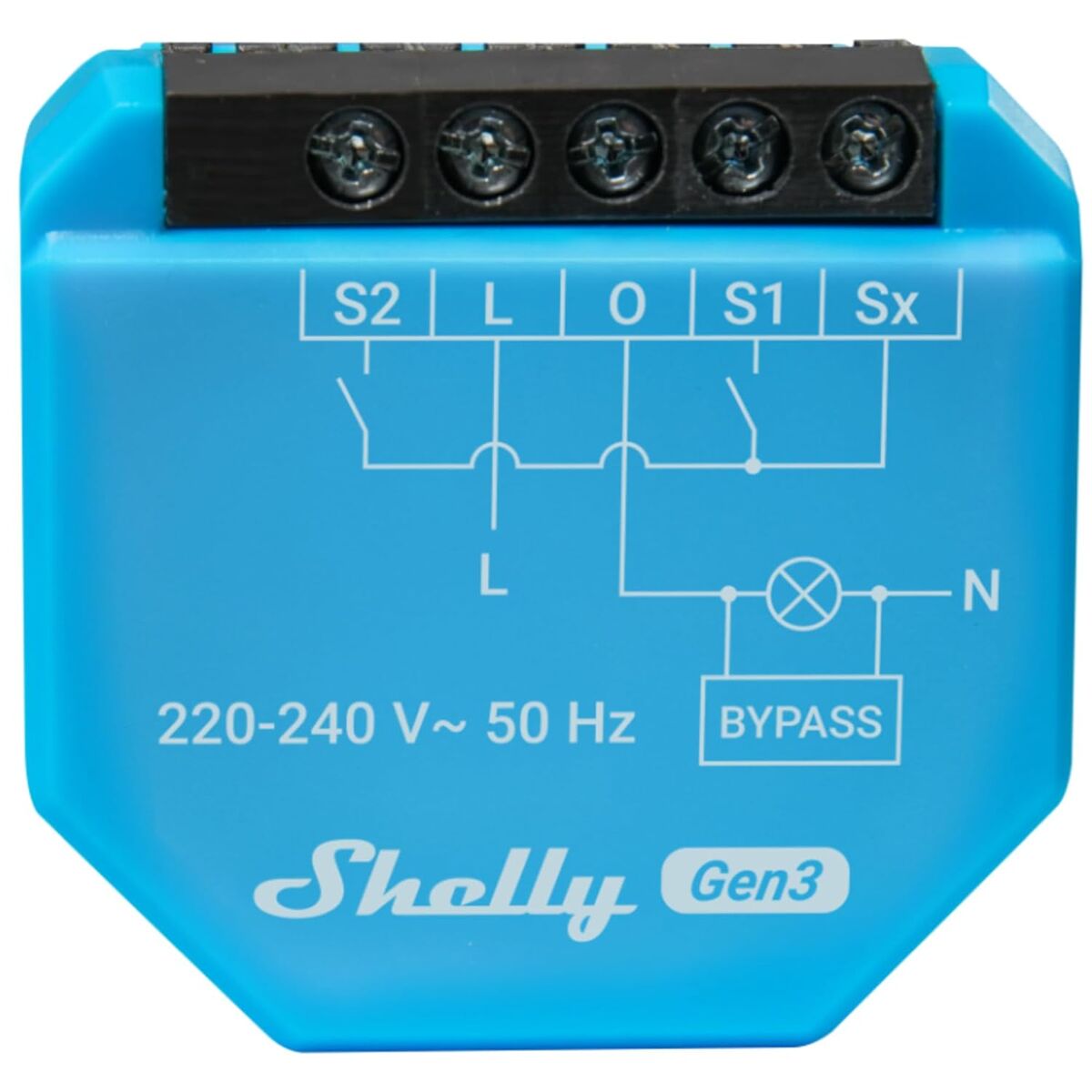 Smart Plug Shelly S3SW-0A2X4EUL Bluetooth Wi-Fi 230 V 16 A