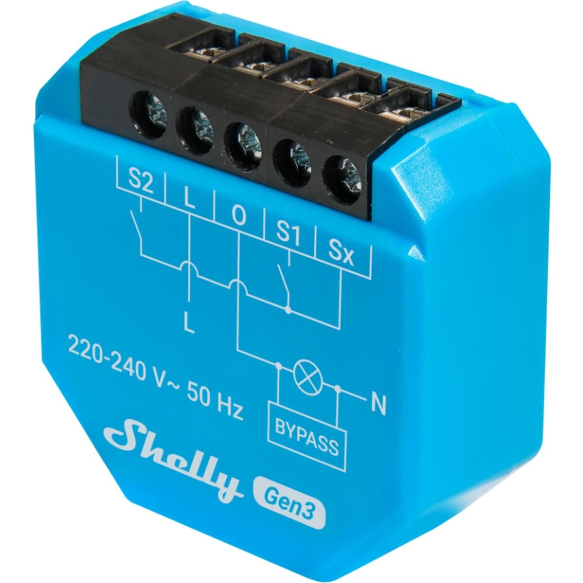 Smart Plug Shelly S3SW-0A2X4EUL Bluetooth Wi-Fi 230 V 16 A