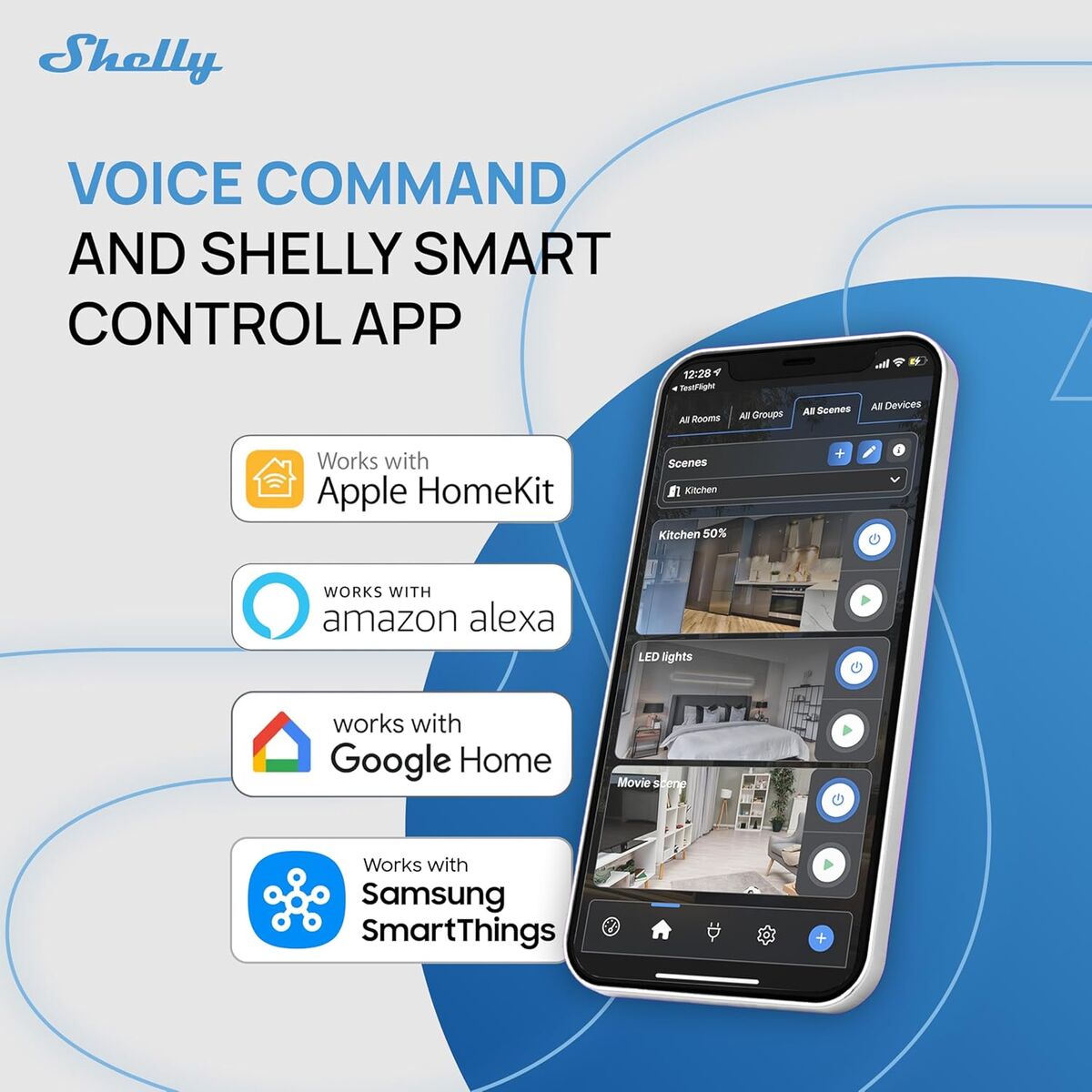 Smart Plug Shelly SHELLY 2PM GEN4 X4 Wi-Fi 230 V 10 A (4 Units)
