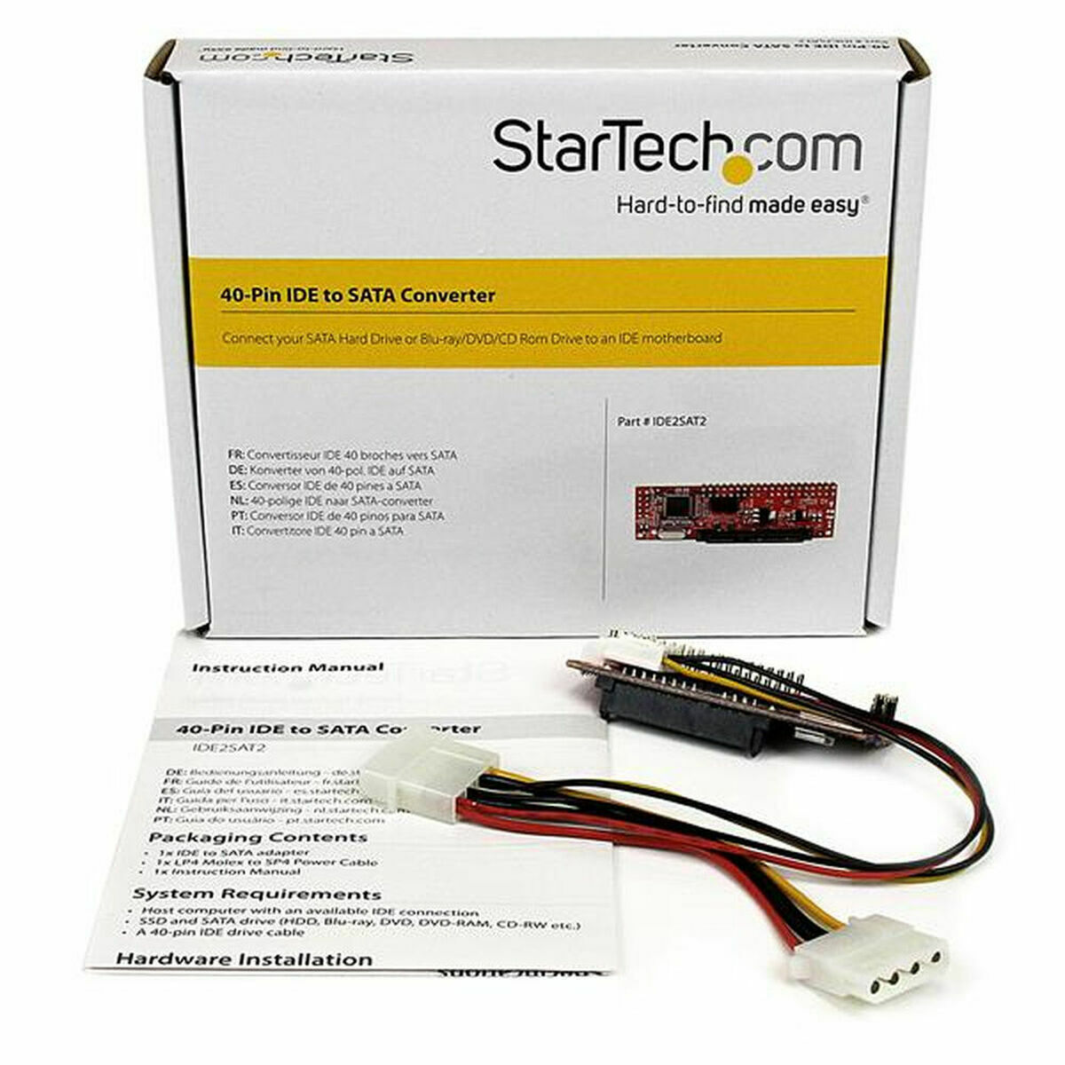 Câble SATA Startech IDE2SAT2            