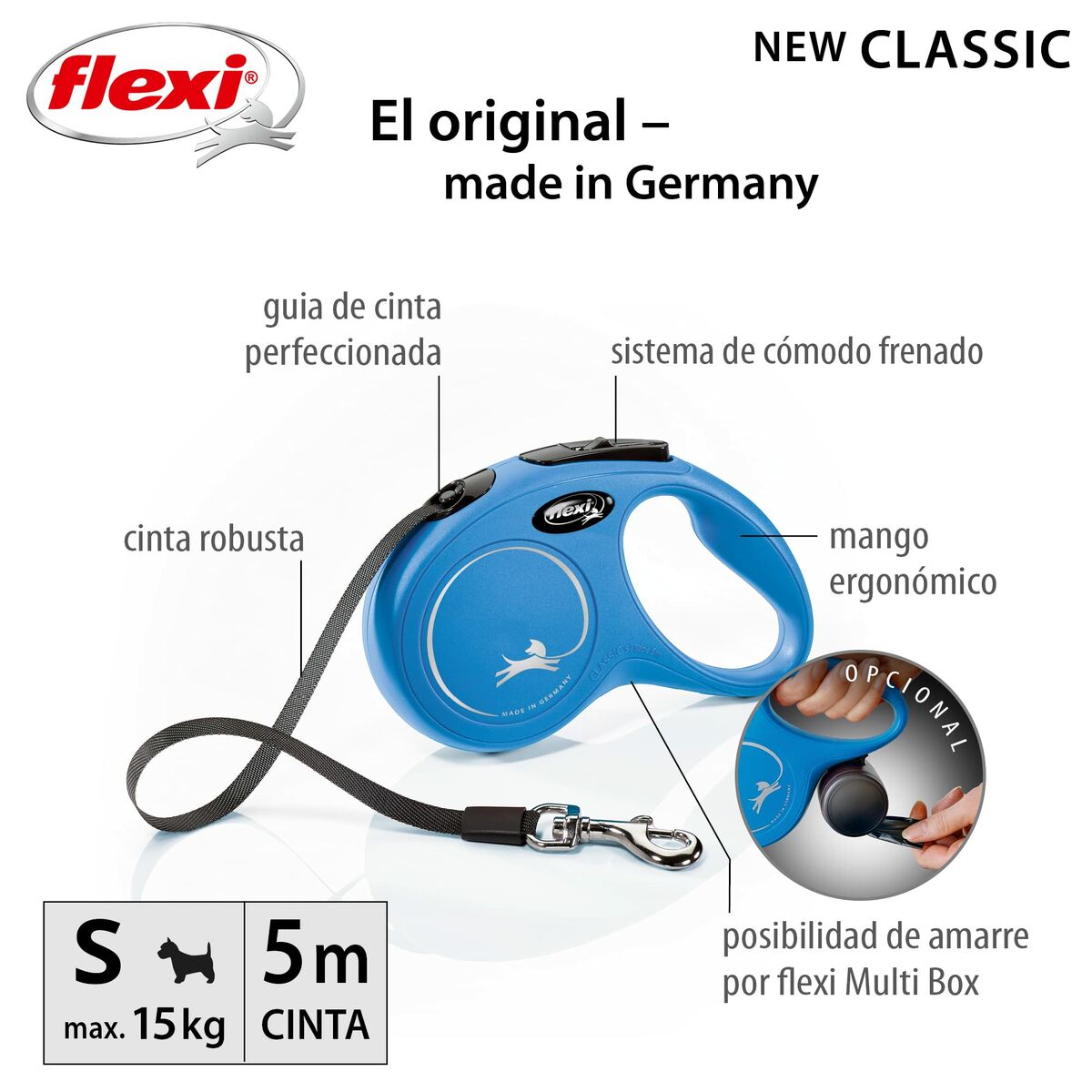 Dog Lead Trixie New Classic Blue 5 m, view 2
