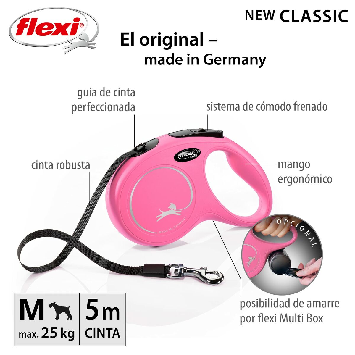 Dog Lead Trixie New Classic Pink 5 m, view 3