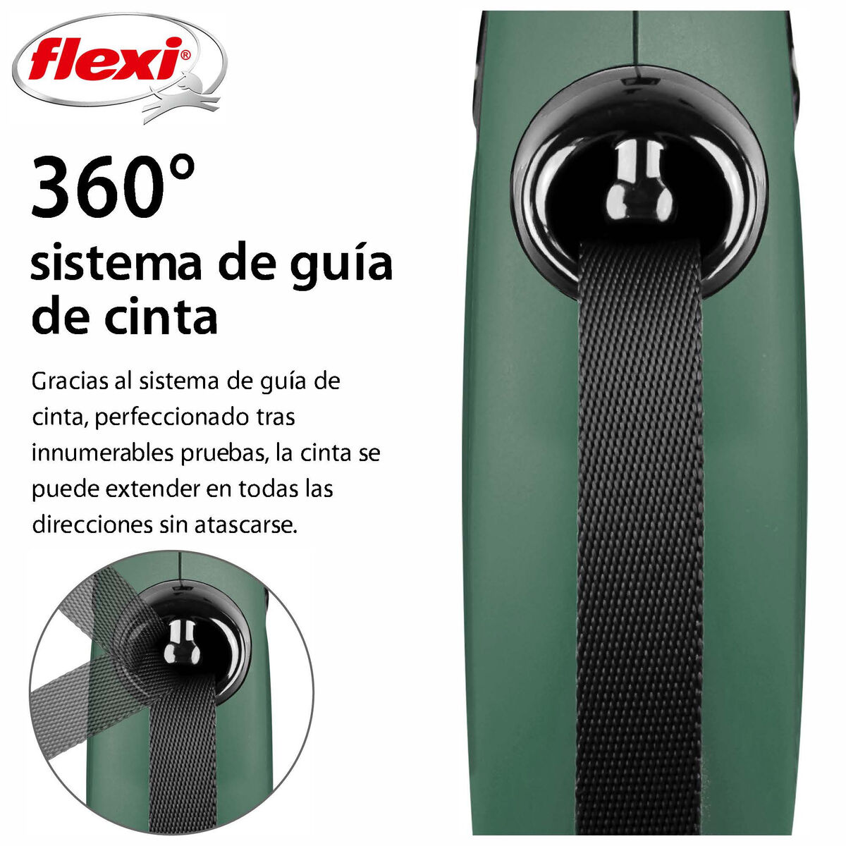 Hondenriem Flexi Groen M