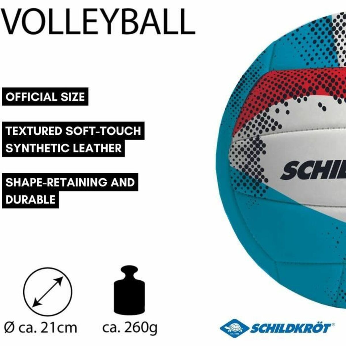 Beachvolleybal Schildkröt Imitatieleer (Maat 5)