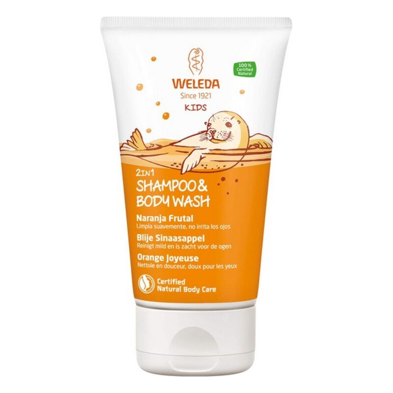 2-in-1 Gel et shampooing Kids Weleda Orange (150 ml)